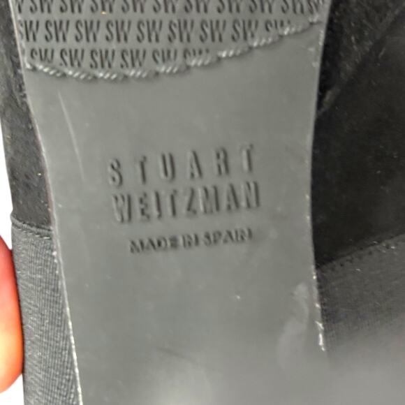 Stuart Weitzman Heels - Size 8 - Black - 5 inch Sleek Heel - Platform Sole - Picture 9 of 10